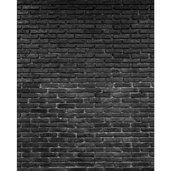 Black Brick Printed Backdrop