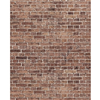 Faded Red Brick Printed Backdrop
