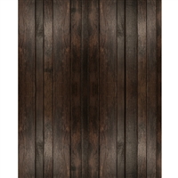 Dark Brown Planks Printed Backdrop