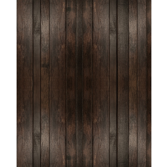 Dark Brown Planks Printed Backdrop