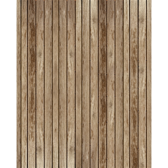 Rustic Cabin Planks Printed Backdrop