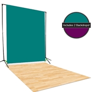 Teal & Purple Backdrop / Floordrop Set