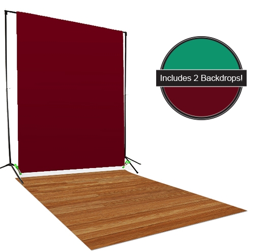 Red & Green Backdrop / Floordrop Set
