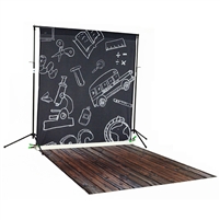 Blackboard & Handscraped Oak Printed / Floordrop Kit