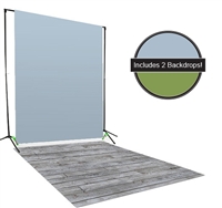 Blue & Green Backdrop / Floordrop Set