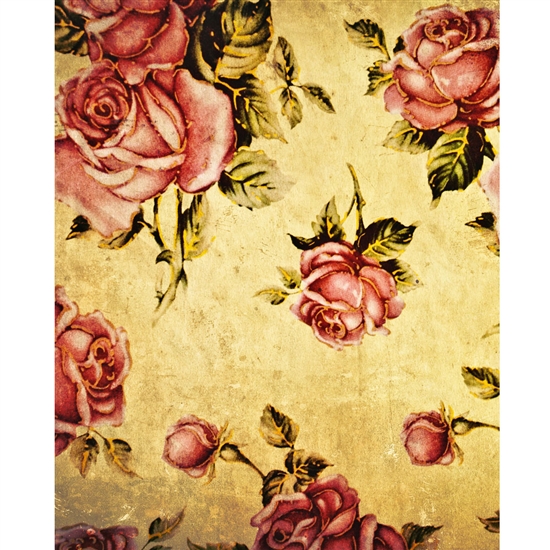 Grunge Roses Printed Backdrop