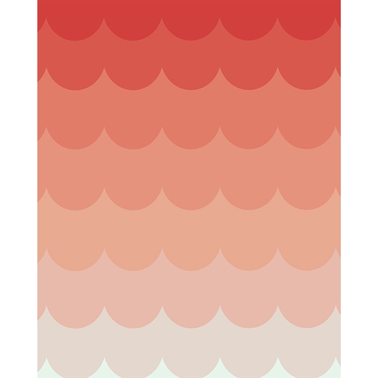 Strawberry Ombre Printed Backdrop