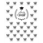 Graduation Step and Repeat Printed Backdrop