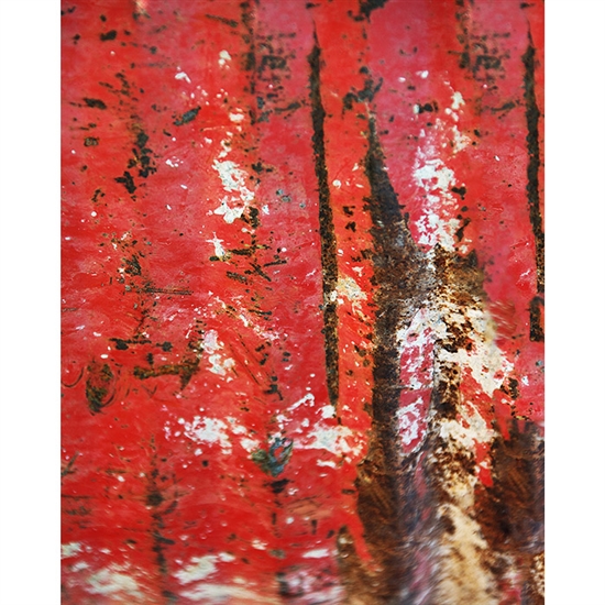 Red Abstract Metal Plate Printed Backdrop