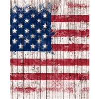 Vintage American Flag Planks