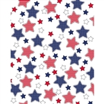 Blue & Red Stars Printed Backdrop