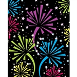 Colorful Firework Printed Backdrop