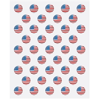American Flag Pins Printed Backdrop