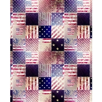 Patriotic Quilt Printed Backdrop