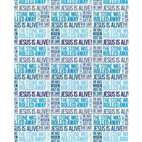 "Jesus is Alive" Printed Backdrop