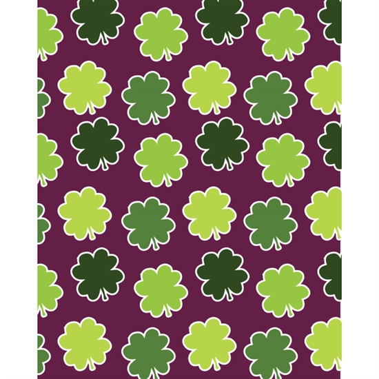 Patterned Clovers Printed Backdrop
