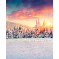 Winter Sunrise Printed Backdrop