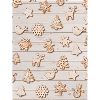Gingerbread Cookies Printed Backdrop