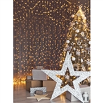 Star Christmas Tree Printed Backdrop