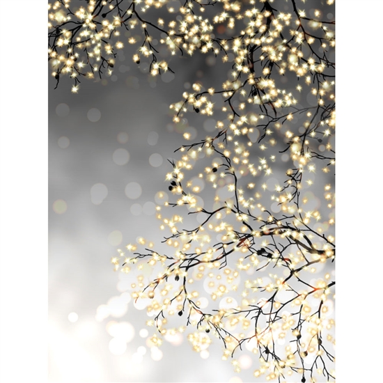 Gold Sparkle Trees Backdrop