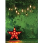 Bright Red Star Backdrop