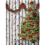 Birch Wall Decorated Printed Backdrop