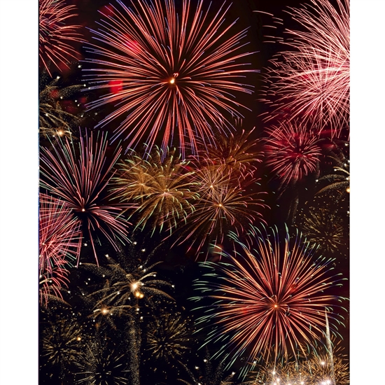 Firework Celebration Printed Backdrop