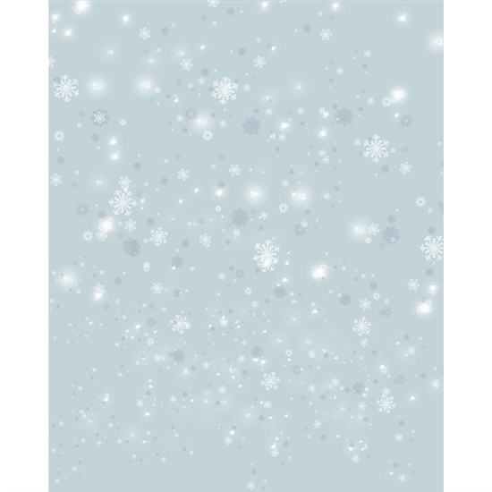 Dreamy Snowflakes Printed Backdrop