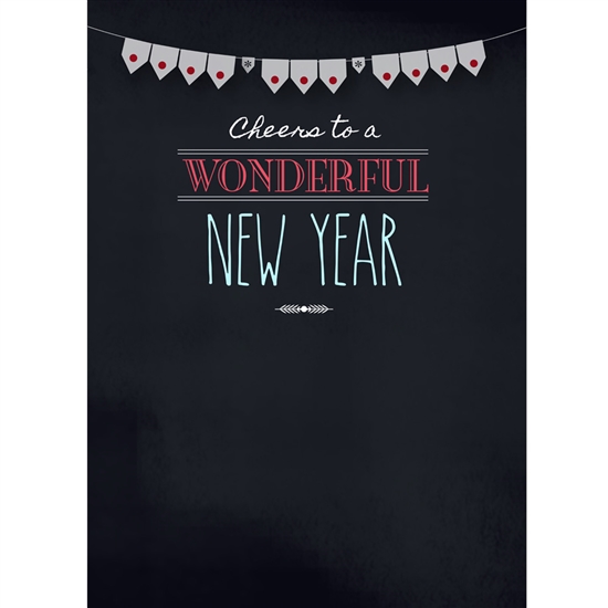 New Year's Cheer Printed Backdrop