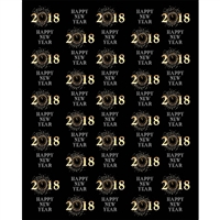 New Year Step and Repeat Printed Backdrop