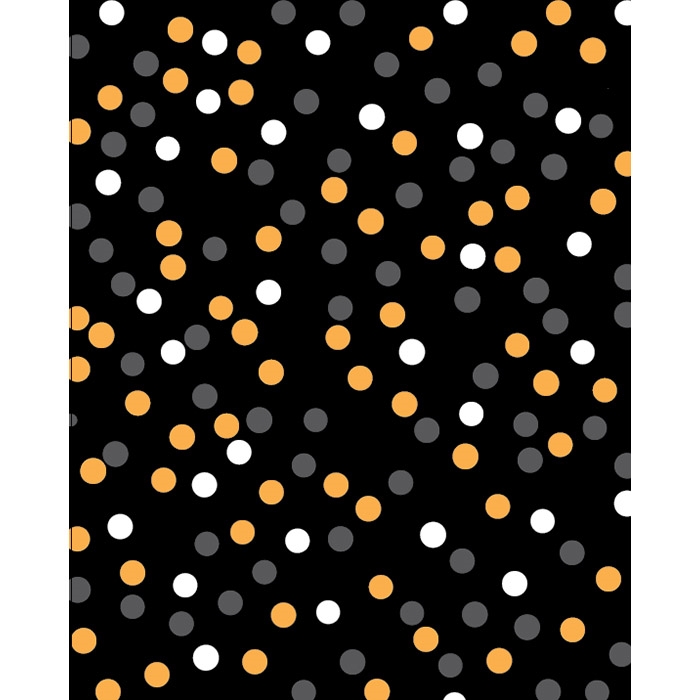 Black Polka Dots on White Fabric Backdrop