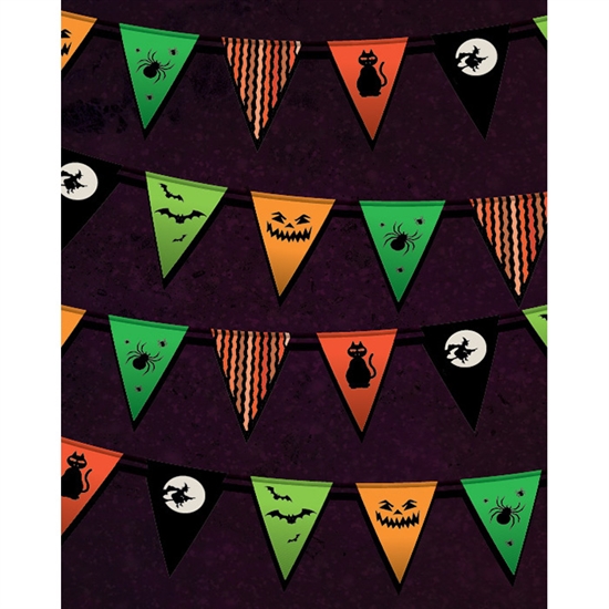 Trick-or-Treat Bunting Backdrop
