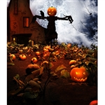 Haunted Pumpkin Patch Printed Backdrop