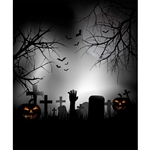 The Night Before Halloween Printed Backdrop