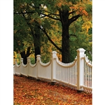 Autumn Fence Printed Backdrop
