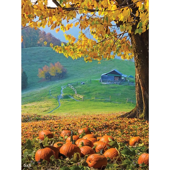 Autumn Farm Printed Backdrop