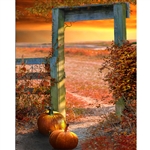 Autumn Gate Printed Backdrop