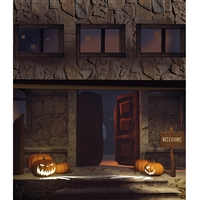 Halloween Saloon Printed Backdrop