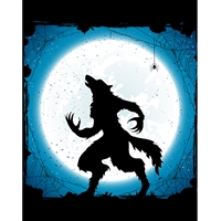 Howling Werewolf Printed Backdrop