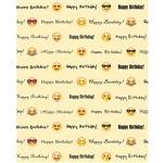 Emoji "Happy Birthday" Printed Backdrop
