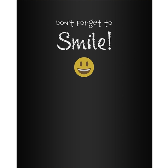 "Don't Forget to Smile"  Printed Backdrop