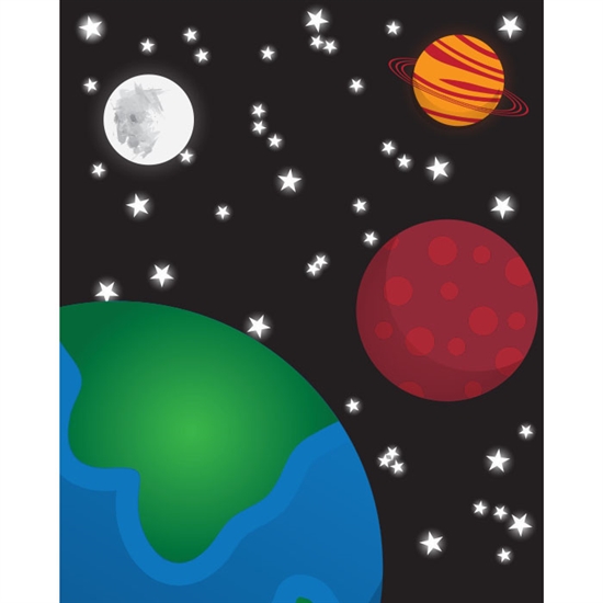 Space View Printed Backdrop