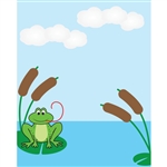 Frog on a Pond Printed Backdrop