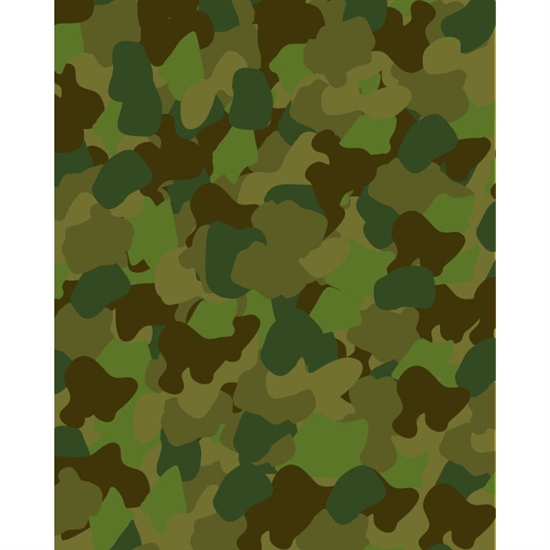 Army Camo Printed Backdrop