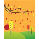 Fall Trees Printed Backdrop