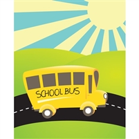 Morning Schoolbus Printed Backdrop