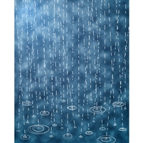 Raindrops Printed Backdrop