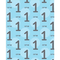 1st Birthday for Boys Printed Backdrop