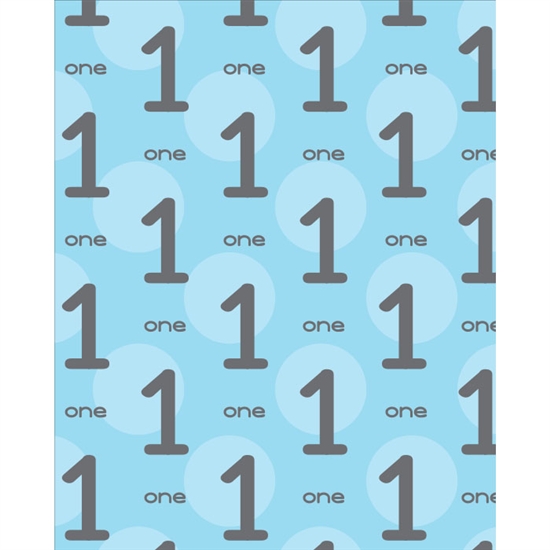 1st Birthday for Boys Printed Backdrop