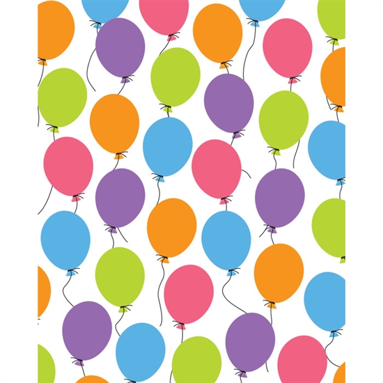 Colorful Balloons Printed Backdrop
